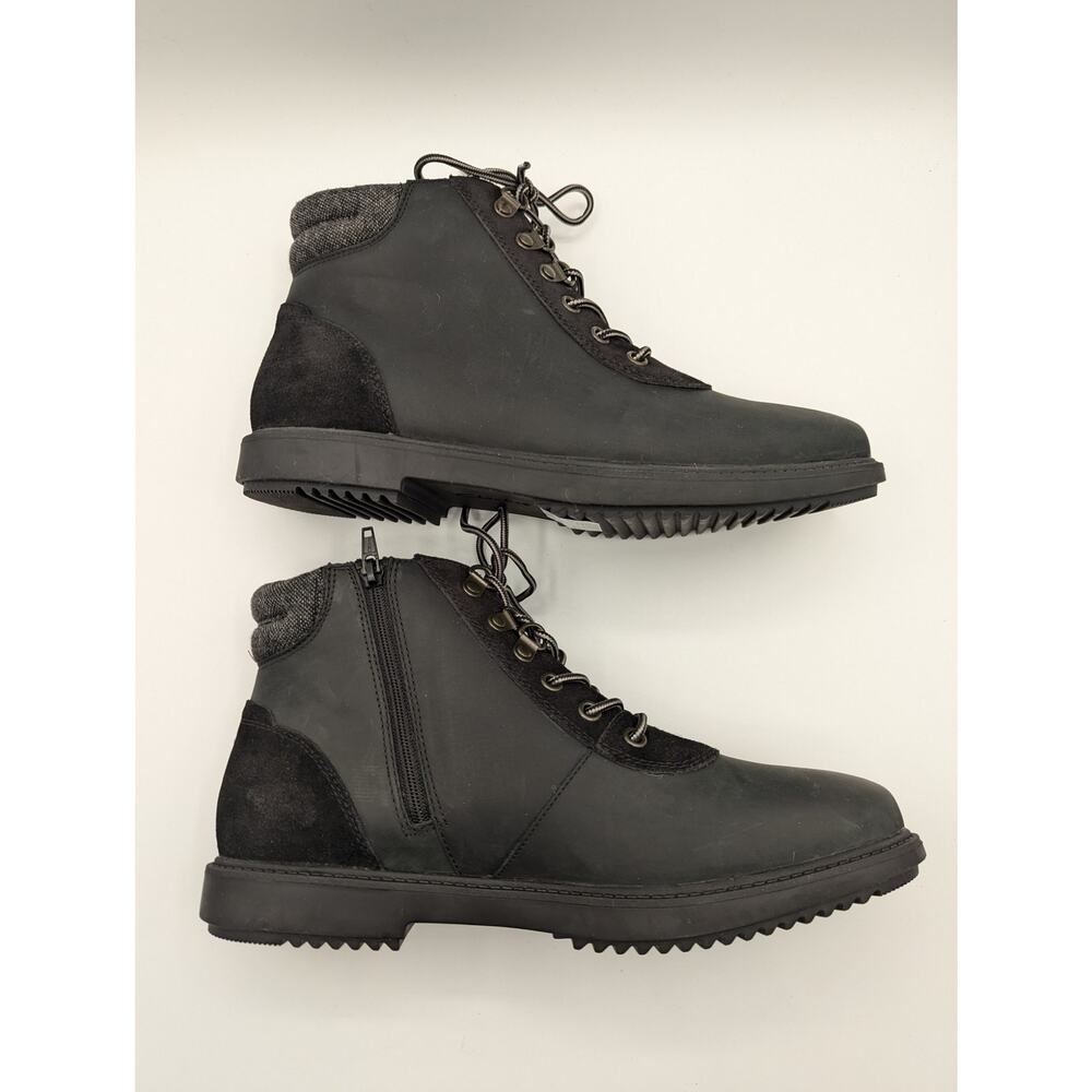 Clarks | Raisie Vita Boot Ankle Leather Zip Up & Tie | Sz 9.5 W - Picture 6 of 12
